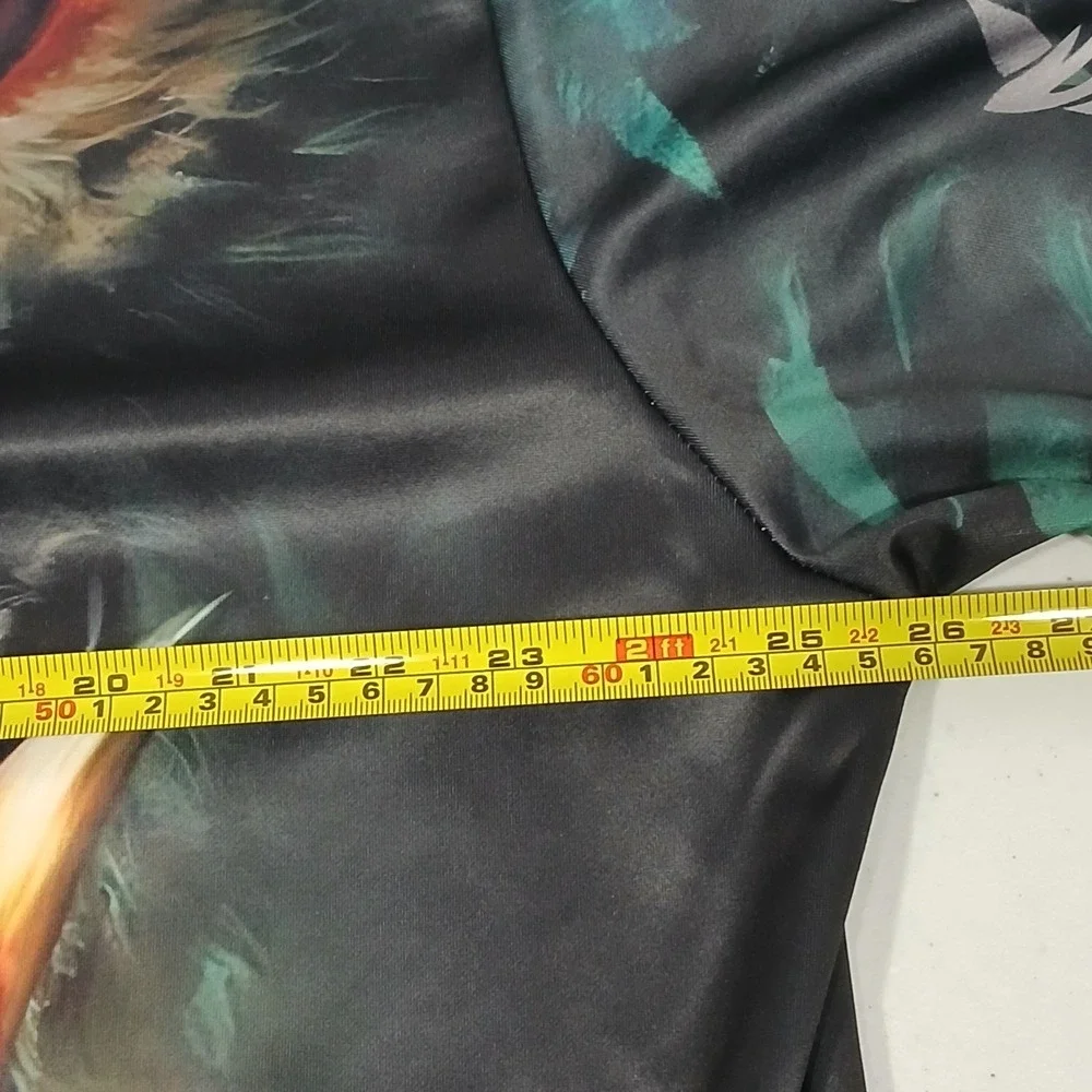 Angry Wolf 3D All‎ Over Print Hooded Pullover Longsleeve Shirt 1XL